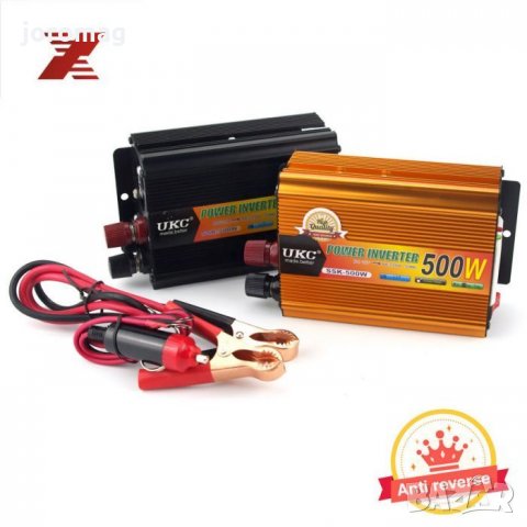 Инвертор UKC 12/24V към 220 V, 500W, снимка 1 - Друга електроника - 26543580