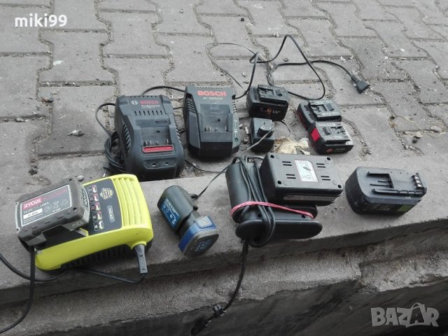 батерия  и зарядно  bosch - festool и др., снимка 8 - Бормашини - 27596516