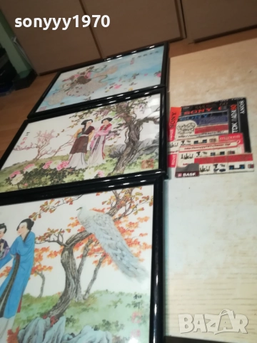 JAPAN X3-ЯПОНСКИ МОТИВИ-КАРТИНИ РАМКИ СТЪКЛО 0110251830, снимка 15 - Антикварни и старинни предмети - 51911155