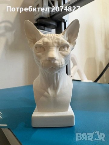 Sphynx Cat Bust /Канадски сфинкс котка, снимка 3 - Декорация за дома - 53369703