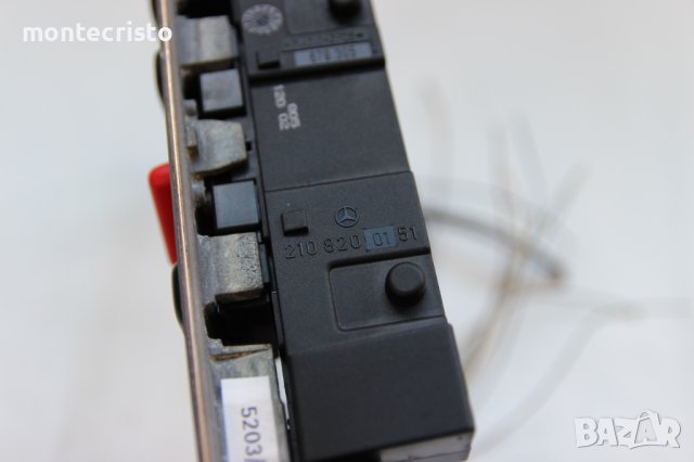 Панел бутон аварийни светлини Mercedes W210 E-class (1999-2002г) 2108200151 подгряване седалки, снимка 6 - Части - 38580613