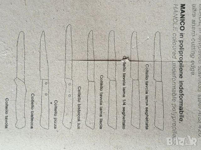 Ножове с назъбено острие, снимка 8 - Прибори за хранене, готвене и сервиране - 53493480