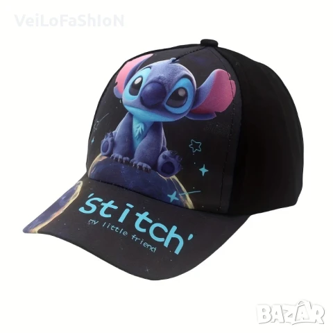 Нова детска шапка с козирка със Стич(Stitch) 