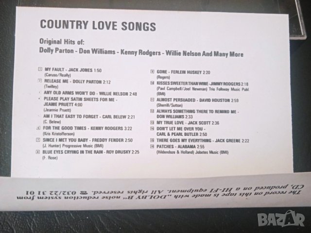 Country Love Song  касета с кънтри музика издадена от UNISON , снимка 2 - Аудио касети - 43629546