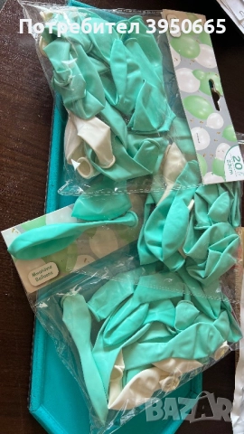 Декорация за сватба/рожден ден/парти в синьо/ синьо/зелено., снимка 4 - Декорация за дома - 51857411