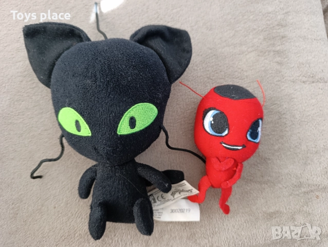 Плюшена играчка Plagg, Miraculous, талисмани Калинката и черния котарак 