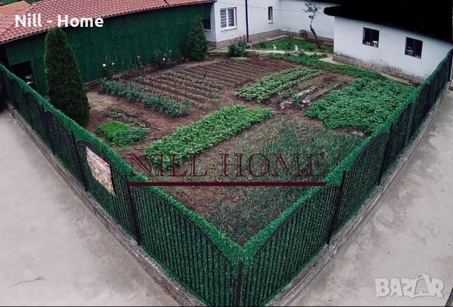 Поцинкована мрежа с декорация ( ИЗКУСТВЕНА ТРЕВА ) 4 мм. Тел / 40 мм. Око, снимка 7 - Огради и мрежи - 52303688