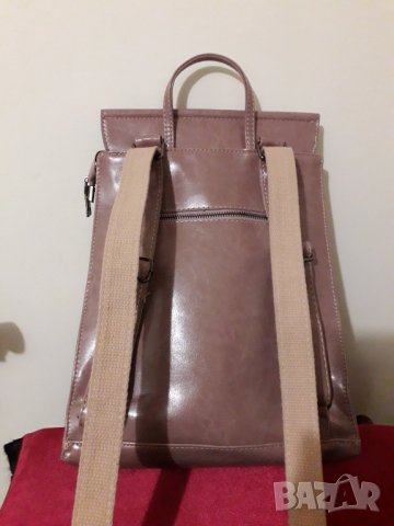 Стилна дамска чанта цвят "пепел от рози", снимка 3 - Чанти - 27128880