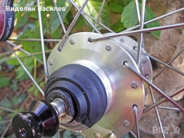 Динамо главина/капла/за диск и v brake 28*29 Shimano, снимка 6 - Части за велосипеди - 37635769