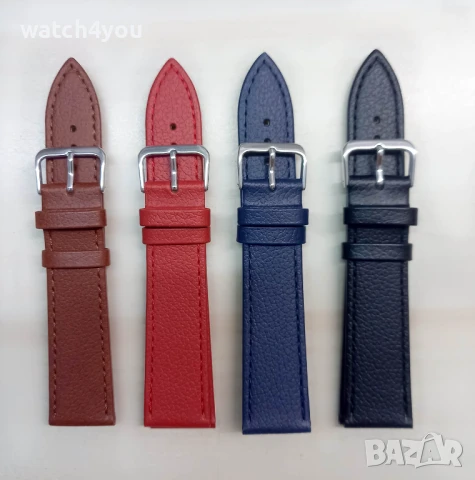 НОВА БЯЛА КАИШКА ЗА ЧАСОВНИК ЕСТЕСТВЕНА КОЖА.БЕЛИ КОЖЕНИ КАИШКИ ЗА ЧАСОВНИЦИ.BIALA KAISHKA KAI{KA, снимка 11 - Каишки за часовници - 42489545