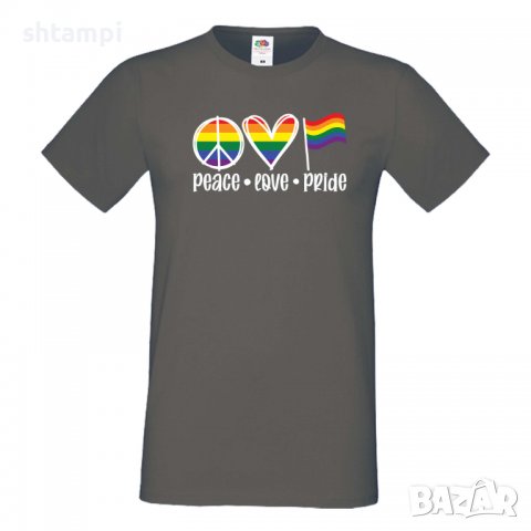 Мъжка тениска Peace Love Pride 2 Прайд,Празник.Повод,Изненада, снимка 11 - Тениски - 37103396