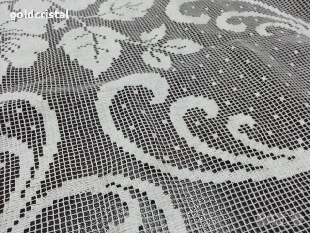 ретро дантелена покривка перде , снимка 2 - Антикварни и старинни предмети - 48645516