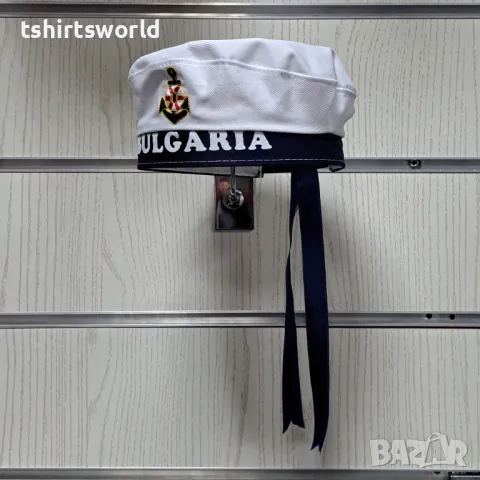 Нова моряшка шапка Юнга, BULGARIA с Котва, Унисекс, снимка 2 - Шапки - 47690357