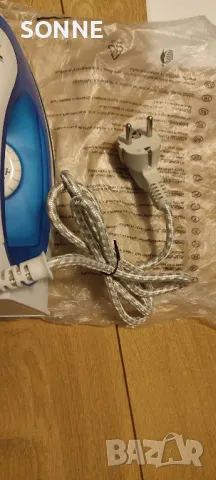 Парна ютия Sapir 1200W, струя пара, термостат, синя, снимка 9 - Ютии - 48435246