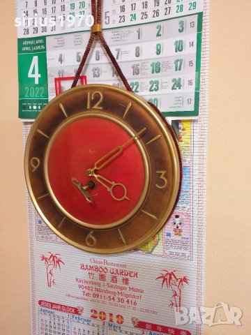 Механичен стенен часовник маяк произведен с е, снимка 2 - Стенни часовници - 39837455