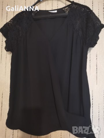 БЛУЗА ONLY С ДАНТЕЛА РАМЕНЕ РАЗМЕР  XL, снимка 5 - Туники - 33580310