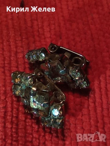 Две ПОСРЕБРЕНИ СТАРИННИ ИНТЕРЕСНИ ВИНТИДЖ УКРАШЕНИЯ с ФАСЕТИРАНИ БЛЕСТЯЩИ ПЛАНИНСКИ КРИСТАЛИ 33146, снимка 13 - Антикварни и старинни предмети - 39666378