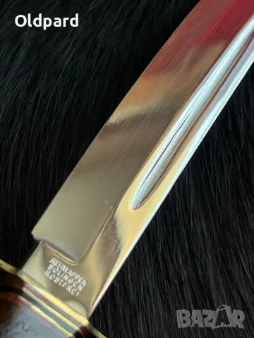 Античен ловен нож. В чисто ново състояние (немска колекция). REHWAPPEN Linder (302) 160 лв, снимка 3 - Ножове - 48861257