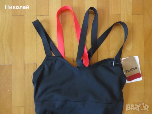 Reebok Black  Bodypump Strappy Bra Tank, снимка 6 - Потници - 32561522