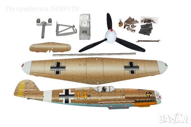 Траен и образователен подарък с история. Сглобяем ИНОКС Ветропоказател, Изтребител Bf109F Основен К., снимка 6 - Други стоки за дома - 43853944