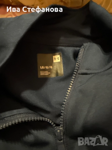 Under Armour ново тъмно синьо мъжко спортно горнище горница 100% оригинален, снимка 8 - Спортни дрехи, екипи - 52484302