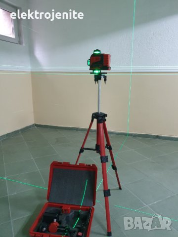 Самонивилиращ лазерен нивелир 16 линии, 4-точков, зелен VERMARK STARKE, снимка 4 - Куфари с инструменти - 38801968