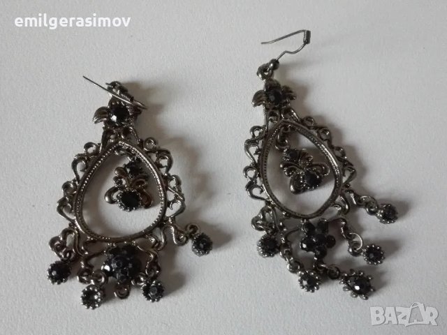 Възрожденски обеци и гривна филигран., снимка 4 - Антикварни и старинни предмети - 49867247