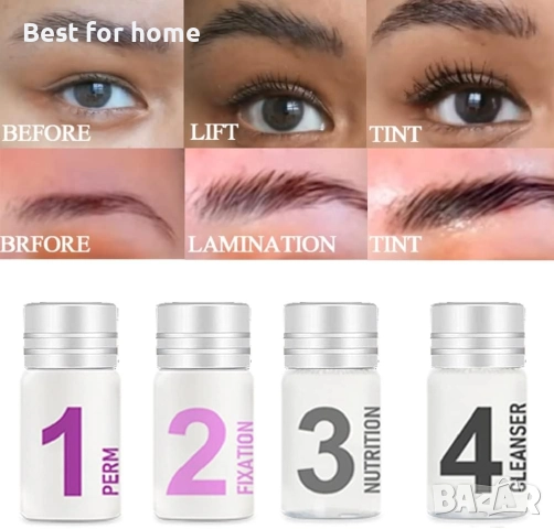 Комплект 2 в 1 за повдигане на мигли и ламиниране на вежди, снимка 3 - Козметика за лице - 52306983