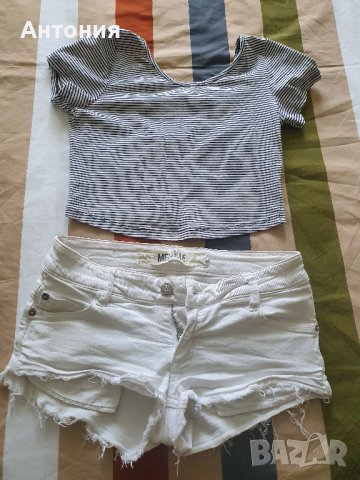Къси бели панталонки, снимка 4 - Къси панталони и бермуди - 37417380