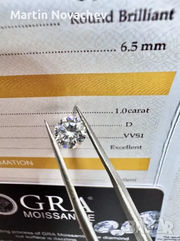 Диамант 1 карат , мойсанит, за бижу и подарък