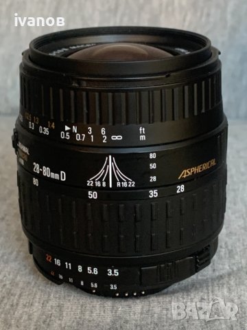 обектив Sigma 28-80mm F/3.5-5.6 D II Macro , снимка 3 - Обективи и филтри - 43061985