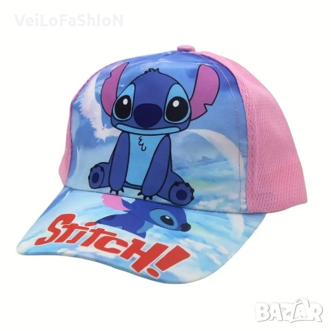 Нова детска шапка с козирка със Стич, различни вариант, снимка 4 - Шапки, шалове и ръкавици - 49811294