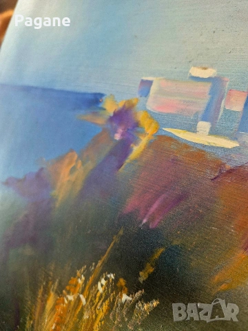 "Санторини" - маслени бои, снимка 7 - Картини - 53474648