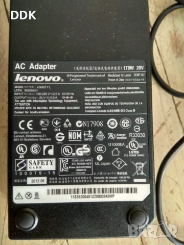 Зарядно за лаптоп Леново 170w,оригинално, снимка 2 - Лаптоп аксесоари - 50924116