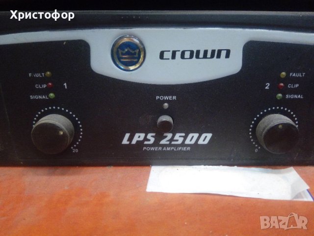 Продавам стъпало crown LPS2500 2х800w na 4ohm, снимка 1 - Ресийвъри, усилватели, смесителни пултове - 43322989