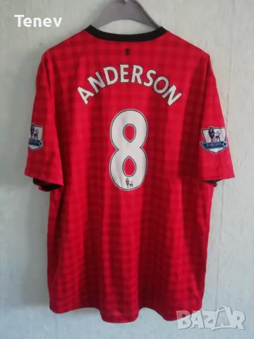 Manchester United #8 Anderson Nike 2XL XXL оригинална тениска фланелка Манчестър Юнайтед Андерсон 