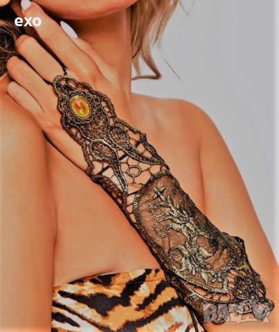 Елегантни ръкавици, Нежни ръкавици дантела, Дантелени ръкавици