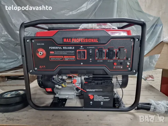 Бензинов Генератор за ток 7.5KW , ел. старт , дисплей , акумулатор - АГРЕГАТ ЗА ТОК, снимка 4 - Генератори - 34512687