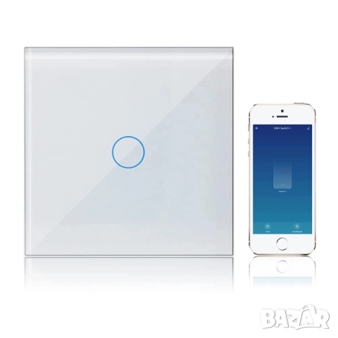 KETOTEK WiFi Smart сензорен ключ за осветление, 1 групи, 1 посока 10A