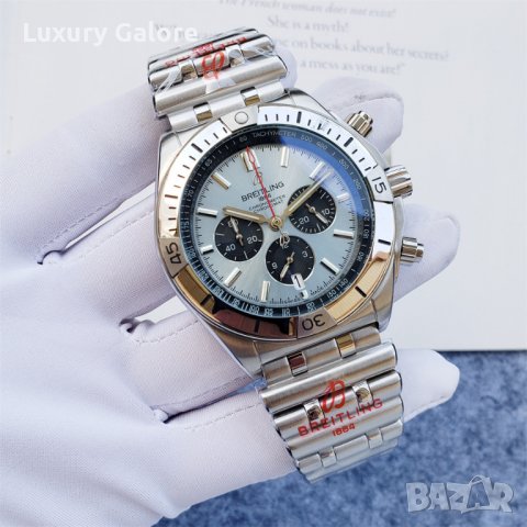 Мъжки часовник Breitling Chronomat B01 Blue с кварцов механизъм, снимка 4 - Мъжки - 39335079