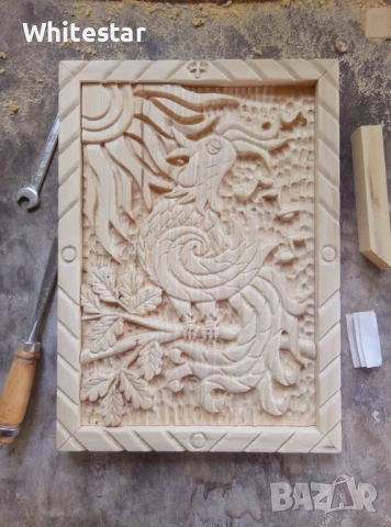 Дърворезба "Петел пее - слънце грее", снимка 5 - Пана - 50905738