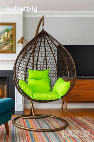 Люлка градинска висяща люлка тип гнездо,яйце–Промоция!, снимка 6 - Градински мебели, декорация  - 52232263