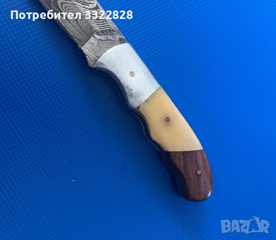 Нож от Дамаска стомана, снимка 5 - Ножове - 44014484