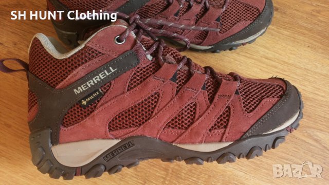 MERRELL Alverstone GORE-TEX Leather Shoes EUR 40,5 / UK 7 естествена кожа водонепромукаеми - 753, снимка 4 - Мъжки боти - 43762588