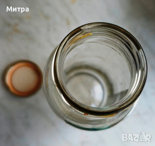 Продавам втора употреба чисти бутилки/шишета с широко гърло 5см с винтови капачки, снимка 2 - Други - 51497826