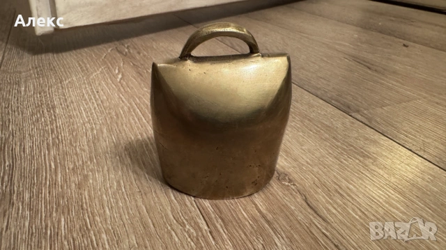 Масивен бронзов чан, хлопка– 240гр, снимка 4 - Антикварни и старинни предмети - 53500147