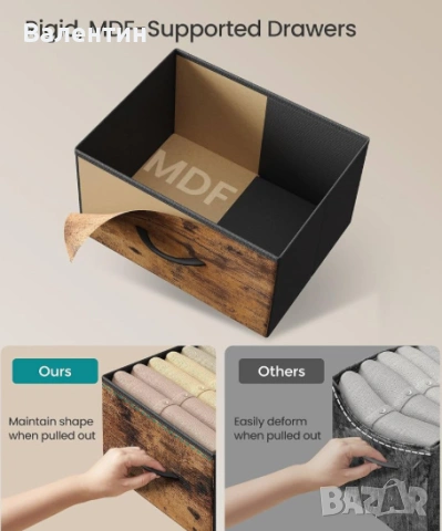 Скрин / шкаф с чекмеджета SONGMICS, снимка 9 - Скринове - 53403163