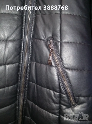 Дамско палто от изкуствена кожа, снимка 5 - Палта, манта - 52557399