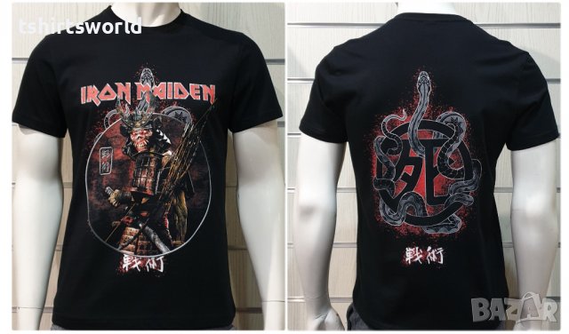 Нова мъжка тениска на музикалната група IRON MAIDEN - Senjutsu Samurai Eddie Snake Death  , снимка 1 - Тениски - 35622768