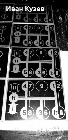 Алуминиева табелка за скорости на Болгар и ЮМЗ , снимка 4 - Селскостопанска техника - 33435244